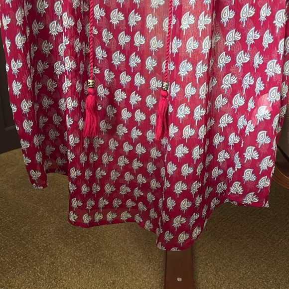 Lucky Brand Pink and Blue Blouse - Picture 5 of 10